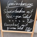 Sprachlandschaft: Speisekarte